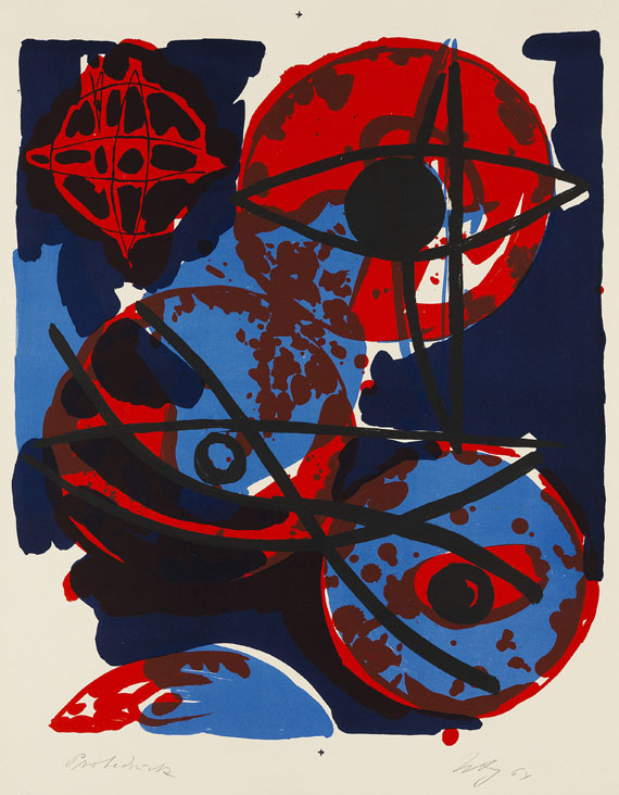 Ernst Wilhelm Nay - Rot aus Blau