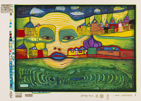 Friedensreich Hundertwasser - Irinaland über dem Balkan