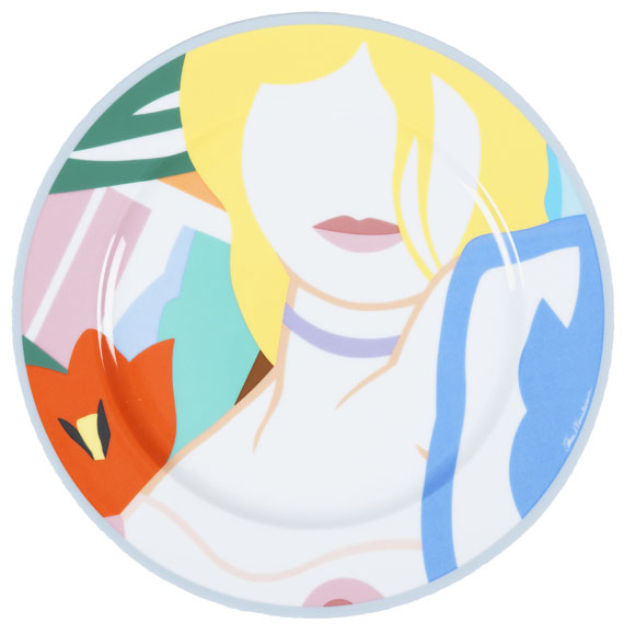 Tom Wesselmann - 6 Rosenthal Künstler-Platzteller: "Blonde Vivienne" - 