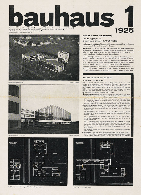   - Bauhaus. 4 Hefte. 1926-27.