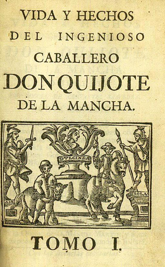 Miguel de Cervantes Saavedra - Vida y hechos del ingenioso caballero Don Quijote. 4 Bde. 1765.