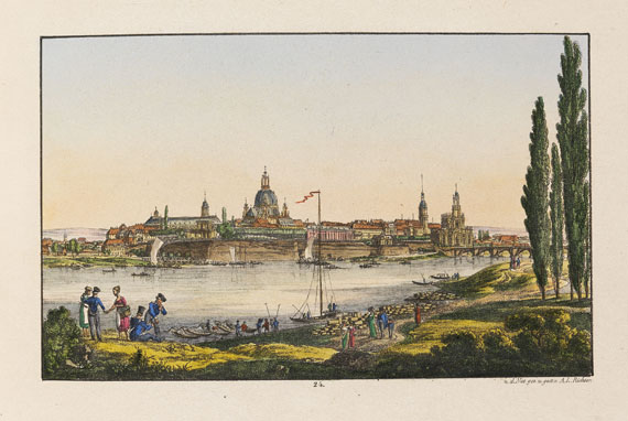 Adrian Ludwig Richter - 30 Mahlerische An- und Aussichten von Dresden. 1822.