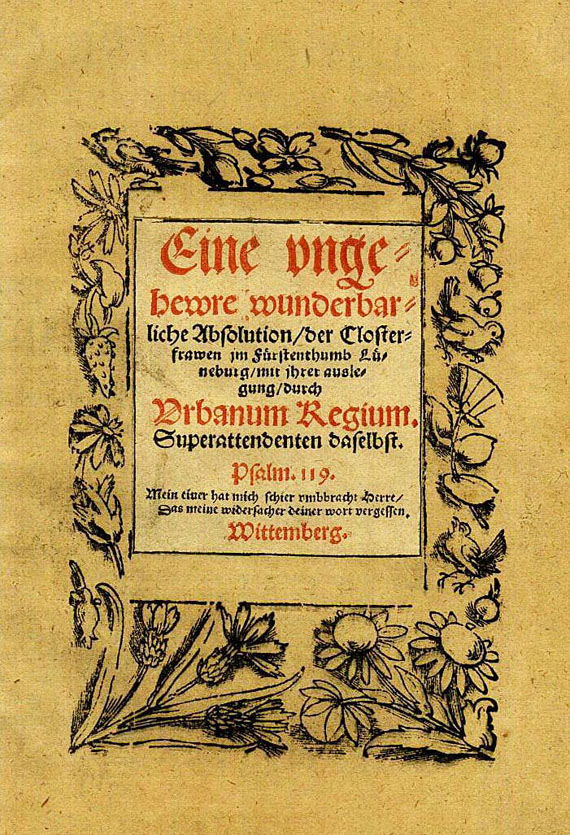 Urban Regius - Ungehewre Absolution, 1532