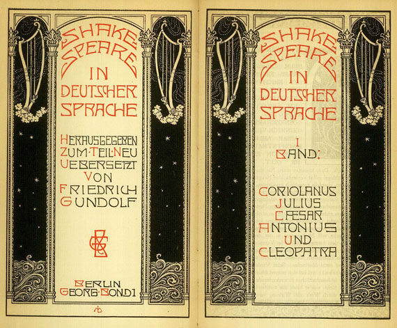 William Shakespeare - Shakespeare in deutscher Sprache, 10 Bde, 1908