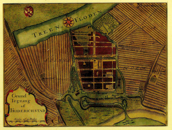 Schleswig-Holstein - 3 Bll. Flensburg, Schleswig, Friedrichstadt (Mejer, Homann). 1652.