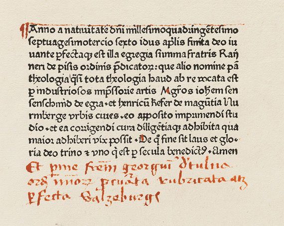  Rainerius de Pisis - Pantheologia. 1477. - 