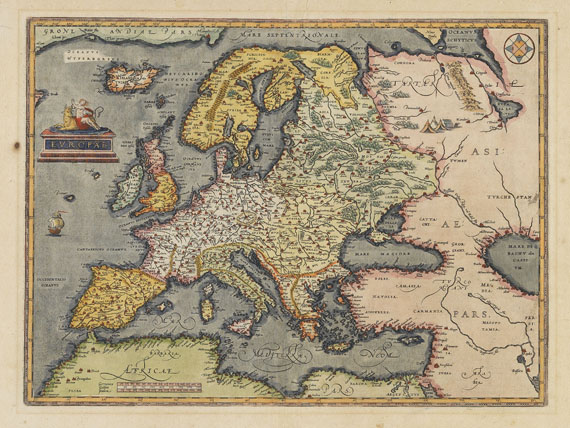  Europa - 1 Bl. Europae, 1584f. (Ortelius).