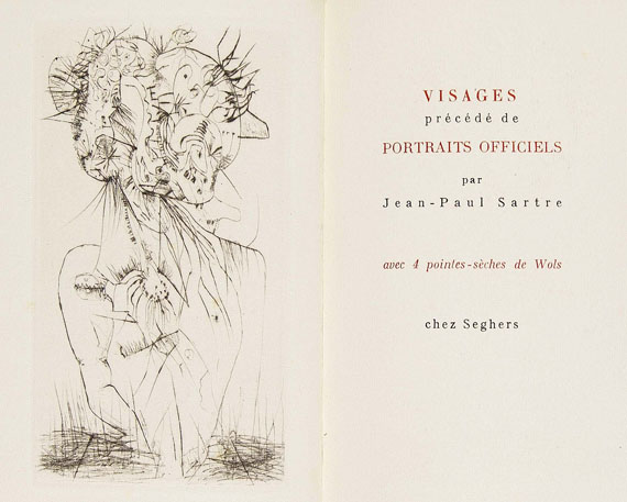 Wols (d.i. Wolfgang Schulze) - Sartre: Visages, 1948