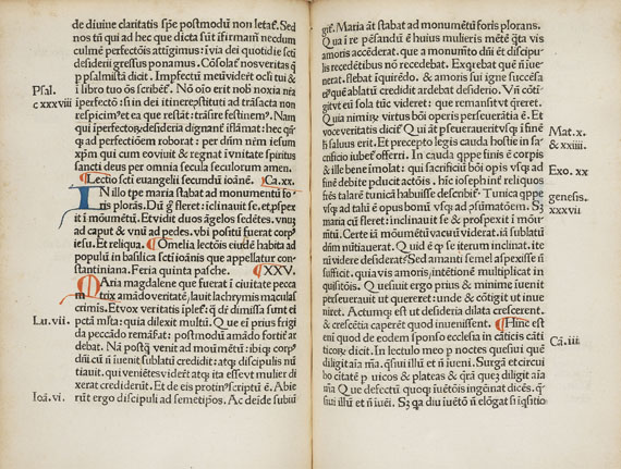 Gregorius I. - Homiliae in evangelia. (1491)
