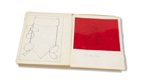 Claes Oldenburg - Skulpturer och teckningar - Orig.-Skizzen. 1966. - 