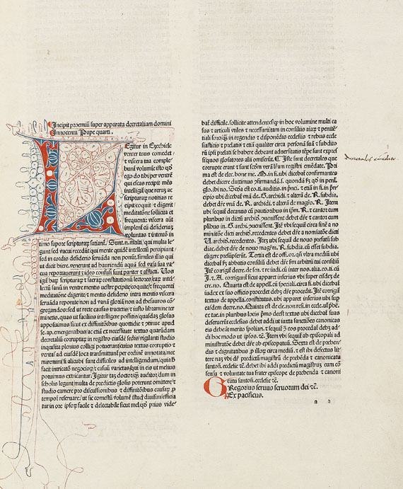  Innocentius IV. - Apparatus, 1481.