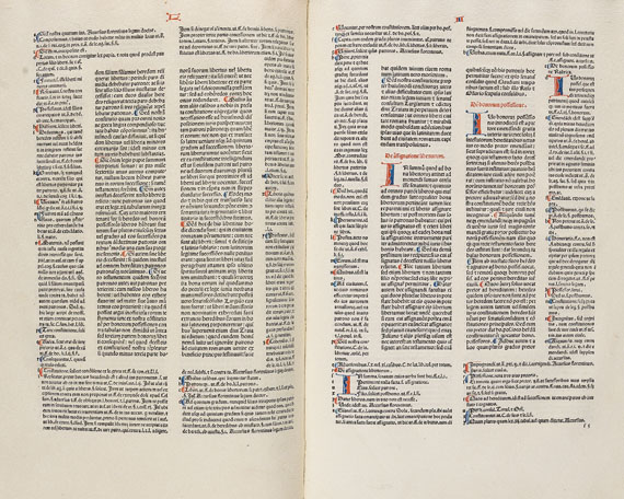  Justinianus - Institutiones. Ca 1478-80. - 