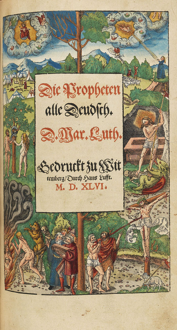 Martin Luther - Biblia germanica, altkoloriert. 1547. - 