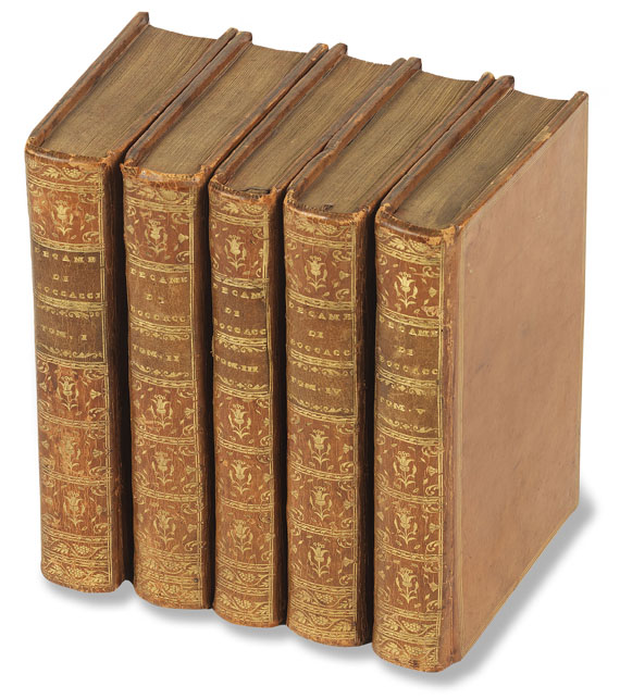 Giovanni Boccaccio - Il Decamerone. 5 Bde. 1757. - Cover