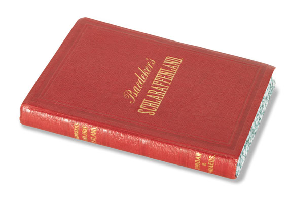 Karl Baedeker - Schlaraffenland.  Jordan & Timaeus. Ca. 1880. - Cover