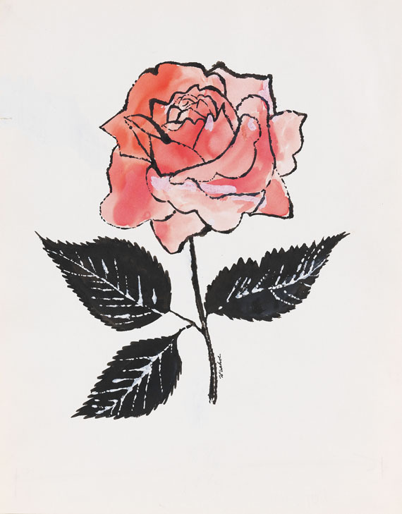 Andy Warhol - Untitled (Pink Rose)