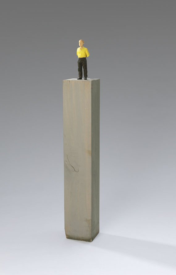 Stephan Balkenhol - Mann im gelben Hemd - Back side