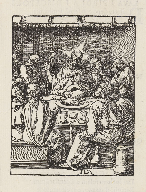 Albrecht Dürer - Das letzte Abendmahl. Blatt 9 der Kleinen Passion