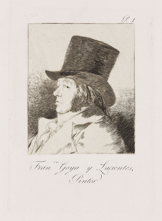 Francisco de Goya - Selbstporträt: Fran.co Goya y Lucientes, Pintor
