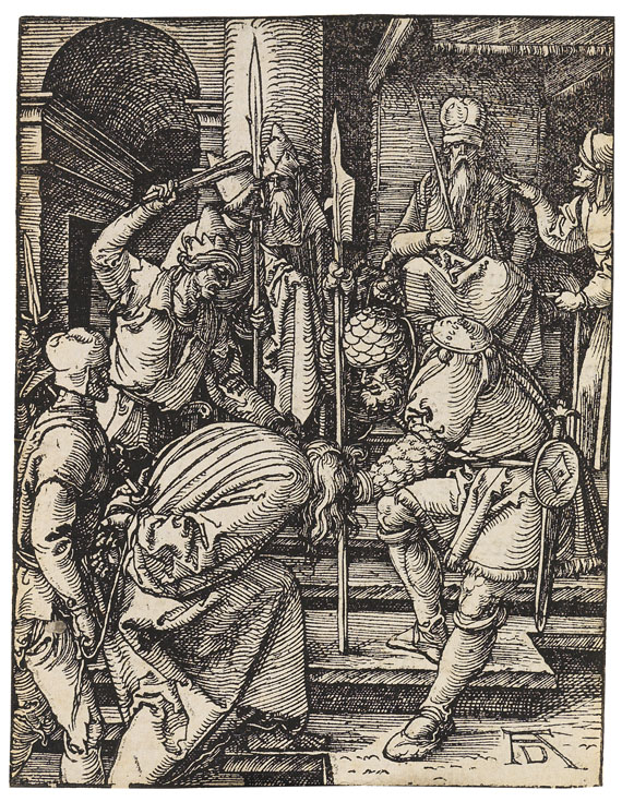 Albrecht Dürer - Christus vor Annas. Blatt 13 der Kleinen Passion