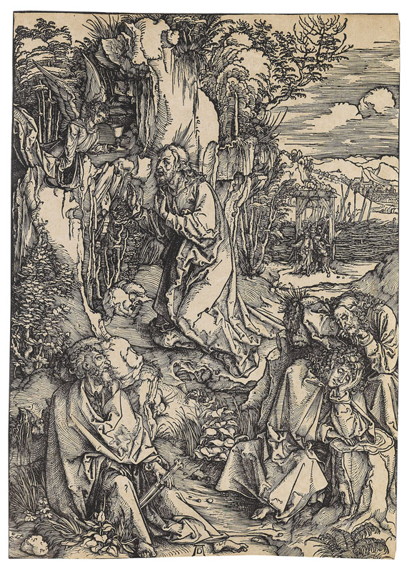 Albrecht Dürer - Christus am Ölberg. Blatt 3 der Großen Passion