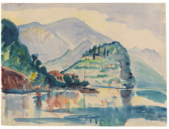 Walter Gramatté - Bellagio vom Lago di Lecco