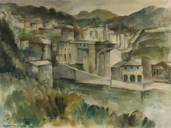 Fritz Schwarz-Waldegg - Stadt in der Provence