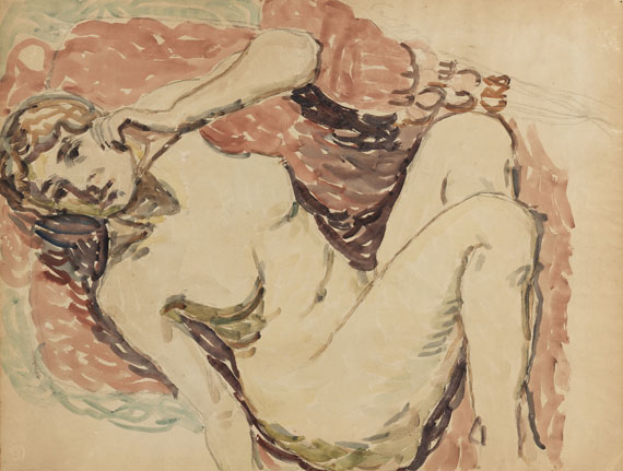 Christian Rohlfs - Rückenakt - 