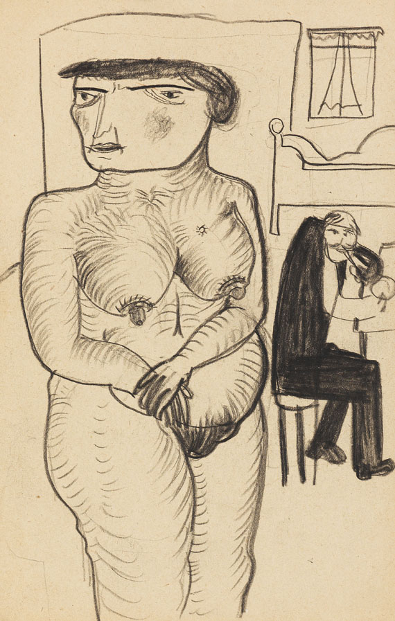 Erich Wegner - 2 Blätter: Prostitution - 