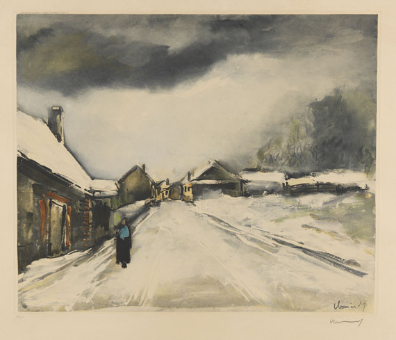 Maurice de Vlaminck - Village sous la neige