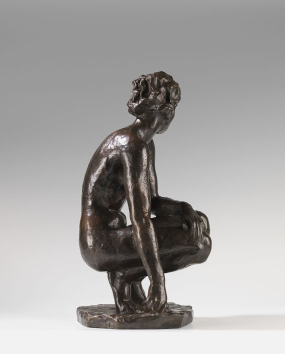 Fritz Klimsch - Hockende - Back side