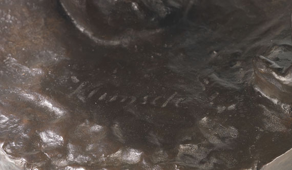 Fritz Klimsch - Hockende - Signature