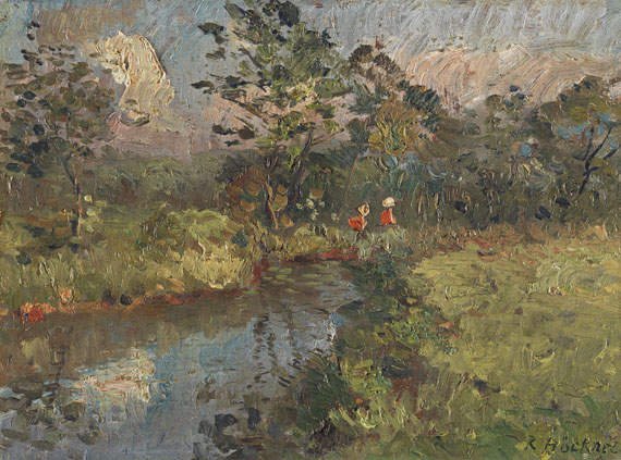 Rudolf Höckner - 3 Ölgemälde: Norddeutsche Landschaften - 
