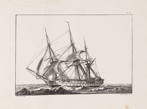 Schiffahrt - P. Le Comte, Afbeeldingen von schepen, 1831
