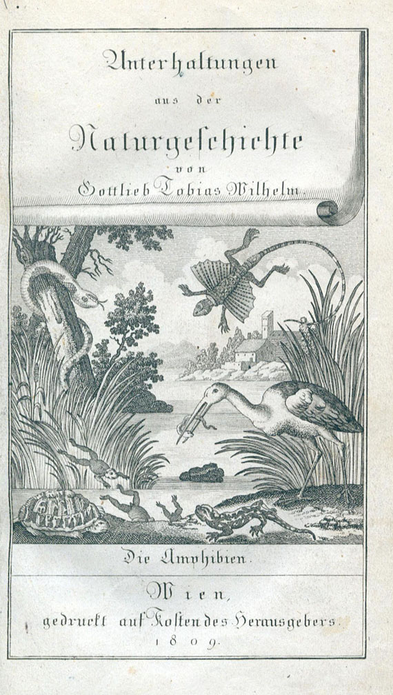 Gottlieb Tobias Wilhelm - Amphibien und Fische. 3 Bde. Wien 1809-12.