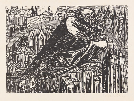 Ernst Barlach - Die Wandlungen Gottes (Edition B). 1921