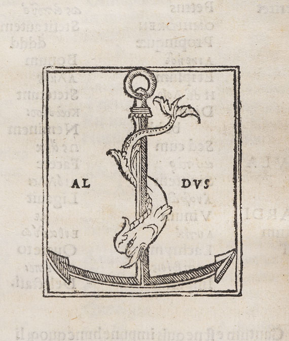  Aldus-Drucke - Poetae christiani veteres. 1501-1504. 3 Bde. - 