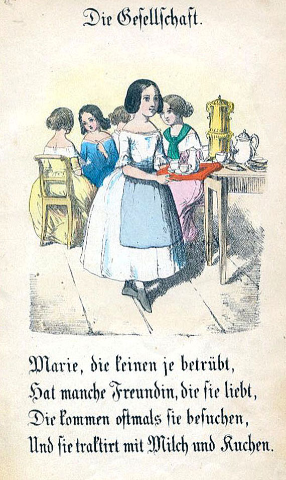 Gustav Holting - Die kleine Hausfrau. 1845.