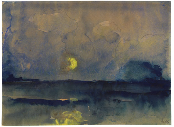 Emil Nolde - Halbmond über dem Meer