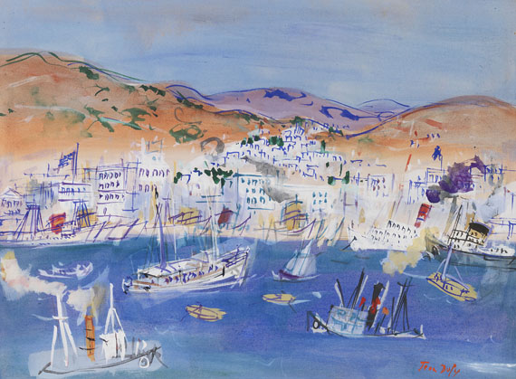 Jean Dufy - Rade méditerranéenne