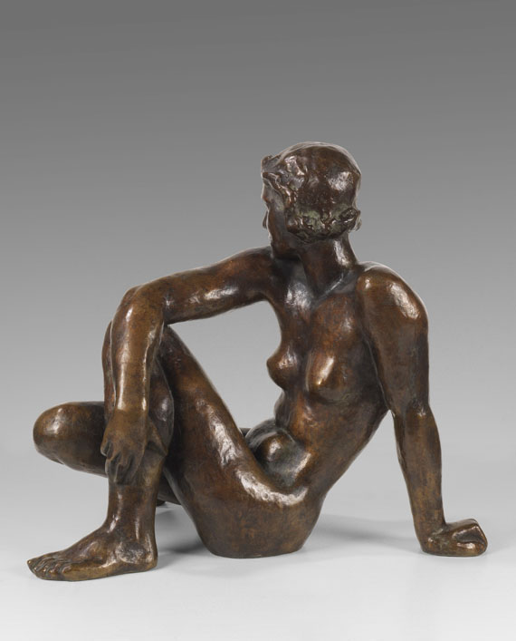 Fritz Klimsch - Kleine Schauende - Back side