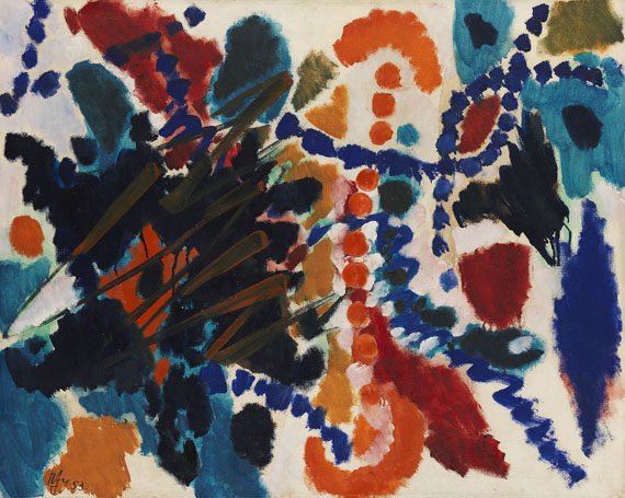 Ernst Wilhelm Nay - Von Goldfarben und Blau