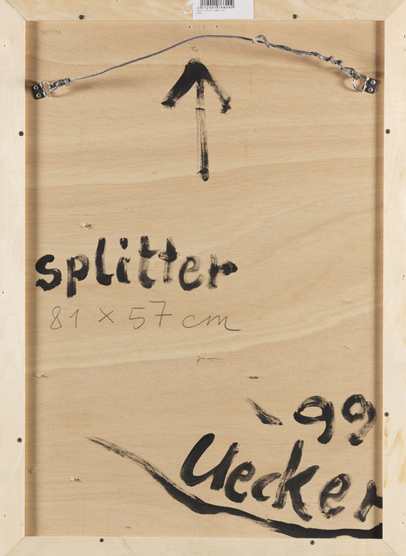Günther Uecker - Splitter - Back side