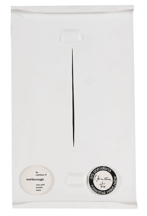 Lucio Fontana - Concetto Spaziale Taglio - Back side