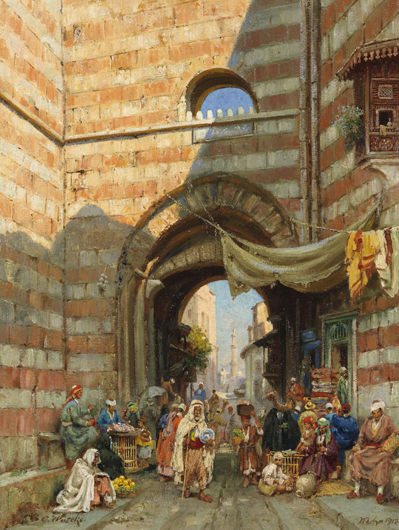 Carl Wuttke - Orientalische Straßenszene