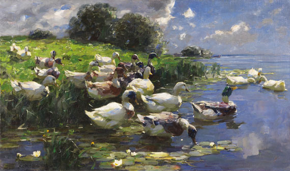 Alexander Koester - Enten (Seelandschaft) - 