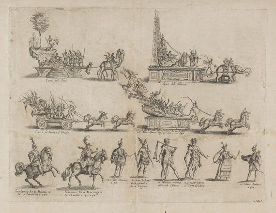 Jacques Callot - Les Chars et les personnages