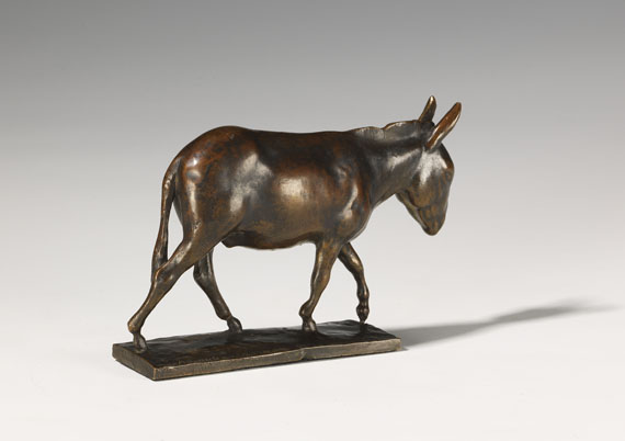August Gaul - Gehender Esel - Back side