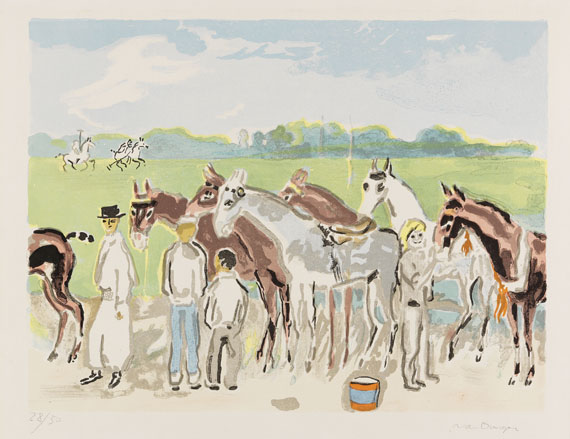 Kees van Dongen - Polo (Deauville, soins donnés aux chevaux de course)