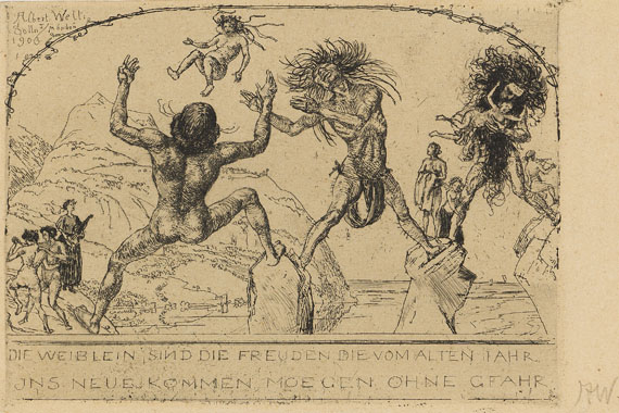 Albert Welti - Künstlerpostkarten - 